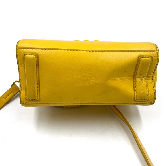 Jason Wu Rommy Leather Bag Yellow Leather‎ Logo Detachable Strap Micro - Picture 12 of 12